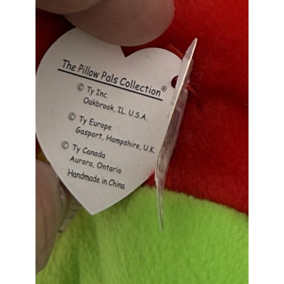 Ty Beanie Babies Ribbit the Frog Mint Condition, The Pillow Pals Collection - Picture 8 of 10